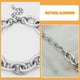 thumbnail image 4 of 2 gargantillas gruesas de eslabones, cadena de eslabones, collar de metal vintage, joyería punk para mujeres y niñas, regalo de Navidad y cumpleaños, 4 of 8