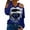 Navy, variant on Womens Valentines Shirt Love Heart Graphic Tops Shirt Neck Strapless V-neck Sexy Long-sleeved Sexy Shirt Plus Size Clothes