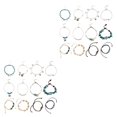thumbnail image 2 of serony 12 Pieces Ankle Bracelets Creative Colour-fast Durable Comfortable Ankles Chains Exquisite Chic Girls Anklets for Dress Decor Type 4 Type 1 2Set, 2 of 6