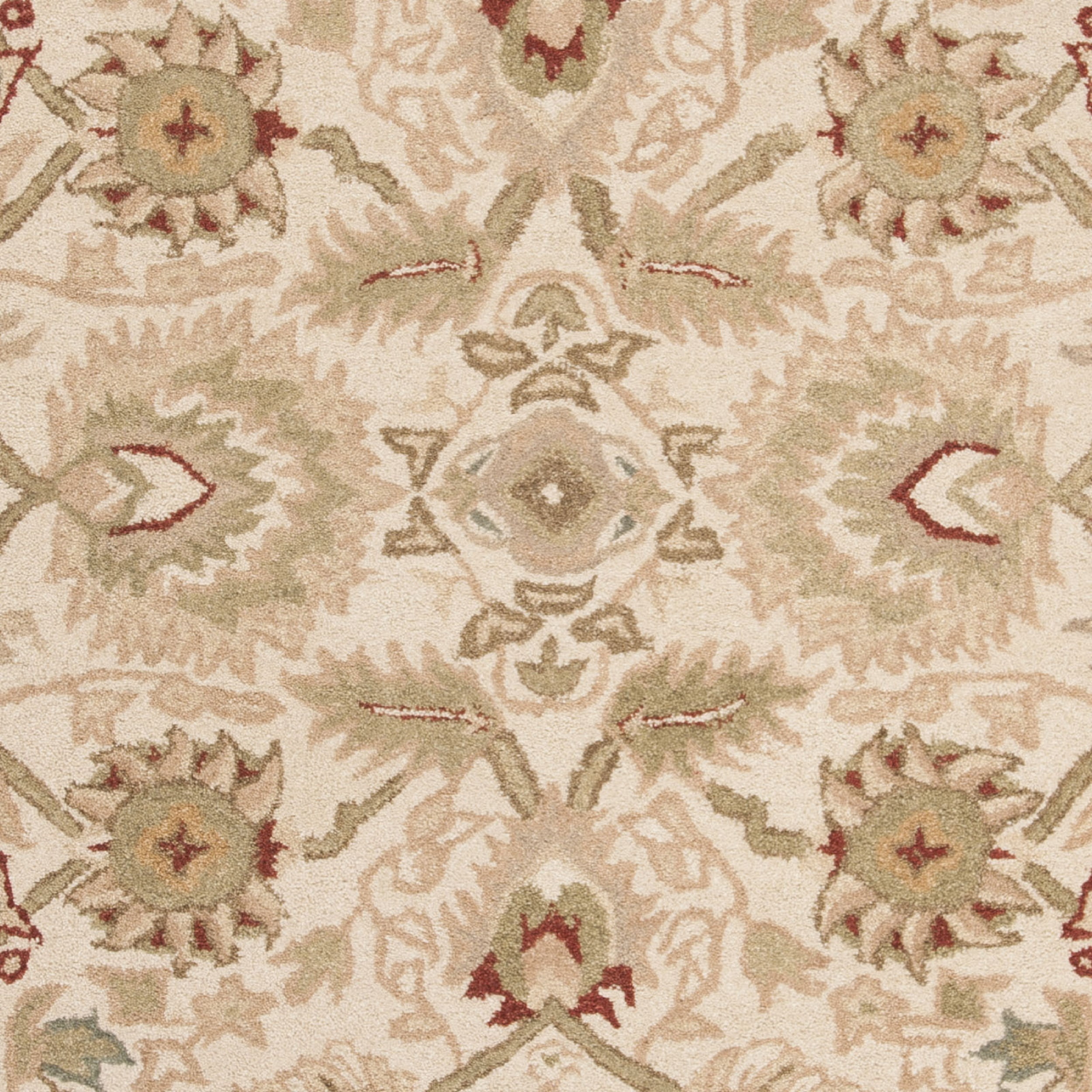 SAFAVIEH Anatolia Venice Floral Wool Area Rug, Beige/Rust, 3' x 5'