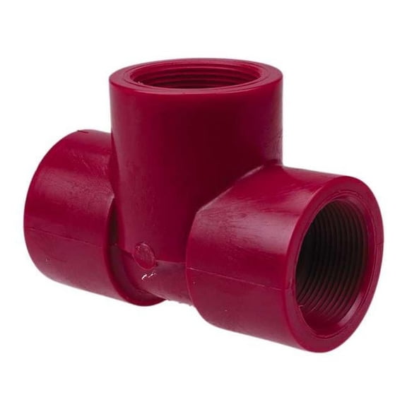 Manufacturer Varies Tee,1/2 in Pipe Size, Schedule 80,FNPT 651233 1/2