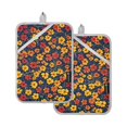 thumbnail image 7 of Yayeee Pot Holders Kitchen Heat Resistant with Pocket 7"x9.8" Cotton Oven Cooking Hot Pads, Yellow Floral, 7 of 7