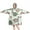 LightGreen Dinosaurs Floral, variant on Wearable Oversized Blanket,LightGreen Dinosaurs Clouds Trees Pattern Wearable Blanket Hoodie for Adults,Cozy Hooded Blankets with Super Pockets,Super Warm Fuzzy Pullover for Women & Men