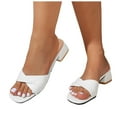 thumbnail image 5 of IUJSOY Women's Heeled Sandals Mules for Women Slip on Comfortable Low Block Pumps Shoes, 5 of 8