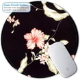 thumbnail image 2 of Mouse Pad for Women and Girls, Small Flowers Mouse Pad, Round Custom Mousepad with Design, Pretty Mouse Mat for Office Gaming Computer Laptop, Stitched Edges, Enhanced Thickness, 7.8 x 7.8 Inch, 2 of 14