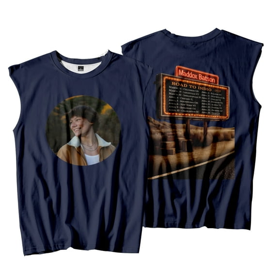Maddox Batson Road to Indio Tour Tank Top Unisex Crewneck Vest Casual Sleeveless Tee