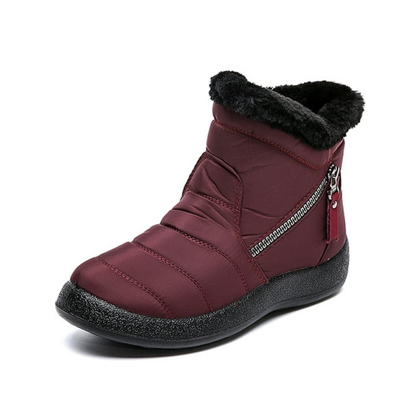 ladies snow boots with zipper
