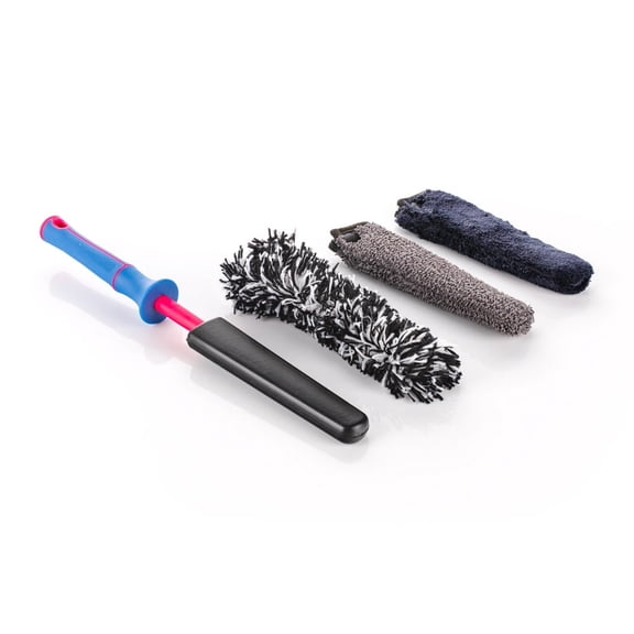 Detail Factory - Wheel Brush Mini with Interchangeable Microfiber Covers - Octane Underglow