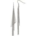 thumbnail image 1 of Stainless Steel Polished Multi Chain Dangle Shepherd Hook Earrings Made In China sre1029, 1 of 8