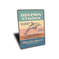 thumbnail image 3 of Dolphin Cruises Come Aboard Myrtle Beach Aluminum Metal Decor Sign - 10x14 inches, 3 of 4
