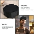 thumbnail image 3 of Chef Caps 2-Pack Unisex Black Kitchen Hats for Cooking, Baking, Party Favors, and Comfortable (7.48"X7.48"X3.15"), 3 of 8