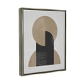 thumbnail image 4 of Stupell Industries Modern Intersecting Shapes Abstract Painting Gray Floater Framed Canvas Art Print Wall Art, 25 x 31, 4 of 10