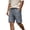 Gray, variant on Mens Casual Sweat Cargo Shorts Drawstring Elastic Waist Athletic Workout Gym Jogger Shorts with Pockets Dark Blue,L