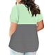 thumbnail image 3 of Fiudx Liquidación de Ahorros de Verano Blusas de Talla Grande para Mujer, Blusa con Cuello En V, Blusa Informal Holgada de Manga Corta de Verano, 3 of 5