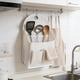 thumbnail image 4 of Bolsa organizadora de almacenamiento para colgar en la pared con bolsillos | Tela no tejida | Blanco | Para casa, oficina, dormitorio, cocina | Fácil de instalar en la pared, 4 of 6