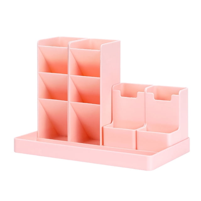 Estante Organizador de Artículos de Papelería HappyWare 4 cajas apilables rosa