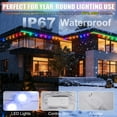 thumbnail image 5 of AYAMAYA 100FT Smart Permanent Outdoor Lights with 60 LED, Waterproof Eaves Light with Remote & APP Control for House Holiday Party Decor, 5 of 8