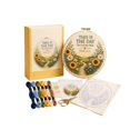 thumbnail image 2 of Cross Stitch Kit with Pre-Printed Fabric and Wooden Hoop, Complete Set, Sunflower Landscape and Bible Verse Design, for Adult Beginners, Diy Wall Hanging Craft Kit, 2 of 5