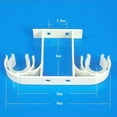 thumbnail image 3 of 2x Heavy Duty Metal Curtain Rod Brackets Hook Holder Single/Double Rod , Aluminium Alloy, 3 of 8