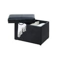 thumbnail image 2 of Convenience Concepts R8-160 Designs4Comfort Pouf d'Appoint avec Espace de Rangement, Noir, 2 of 6