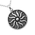 thumbnail image 4 of Collar Yinane con colgante de llama acero inoxidable 316L Plata, 4 of 5