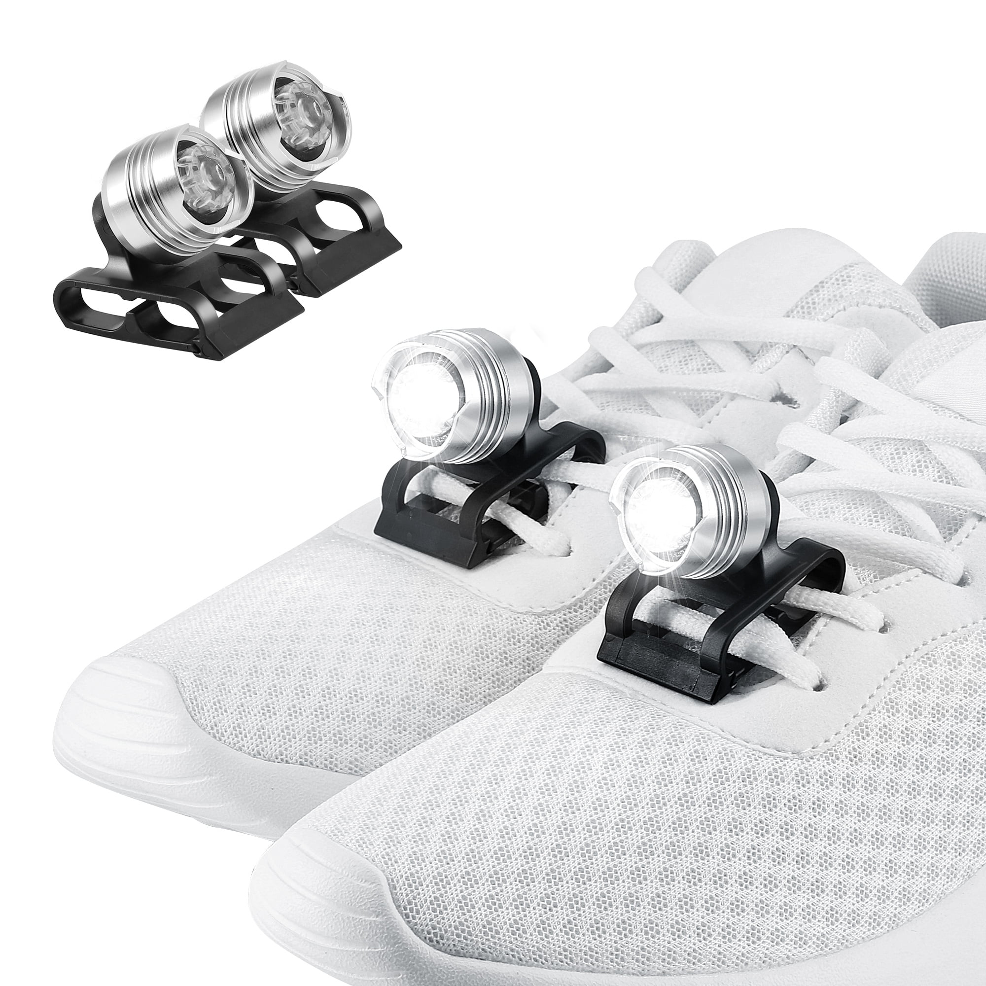 Shoe Lights,2 Pack Aluminium Shoe Lights Headlights for Sports Shoes