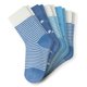 thumbnail image 1 of SCHIESSER Calcetines para niño, paquete de 5 - «Legwear Kids», estampados, mezcla de algodón Azul claro 27-30, 1 of 3