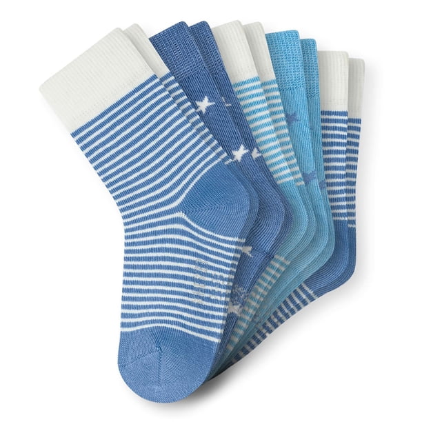 SCHIESSER Calcetines para niño, paquete de 5 - «Legwear Kids», estampados, mezcla de algodón Azul claro 27-30