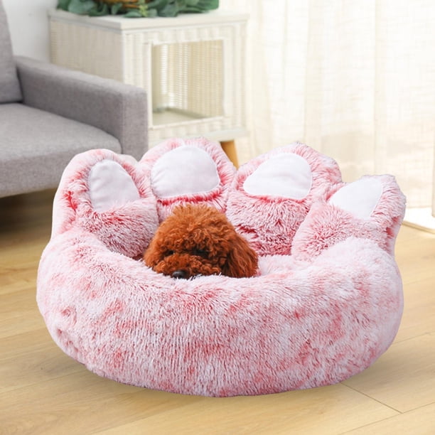 Cama mullida para mascotas, colchoneta para dormir inferior duradera Almohadillas para colchón de cueva de anidación Perrera cómoda y linda para , rosa medio Yinane Cama para mascotas
