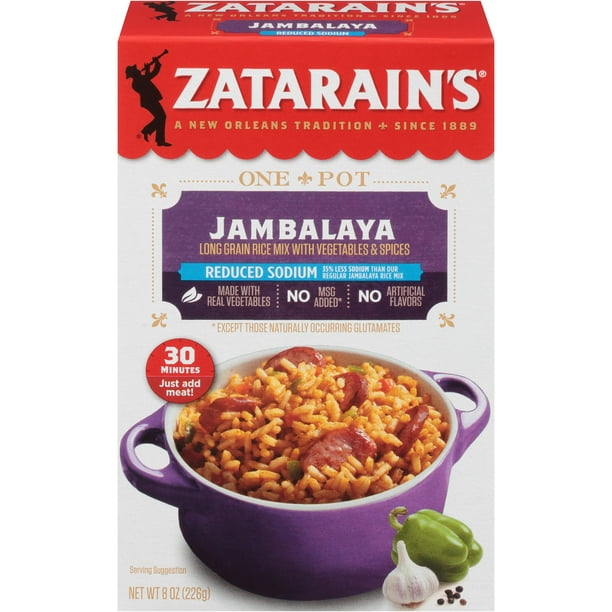 Zatarain's Reduced Sodium Jambalaya, 8 oz