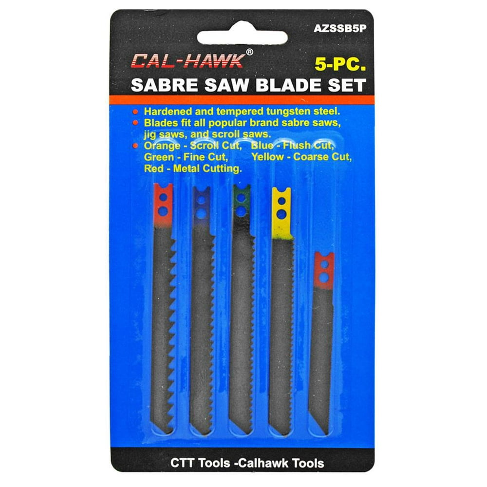 "Cal Hawk Tools 5pc. Sabre Saw Blade Set"