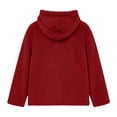 thumbnail image 4 of fatyb Sherpa Pullover Womens Fuzzy Fleece Hoodies Casual Long Sleeve Double Fleece Hooded Sweatshirt, 4 of 7