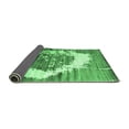 thumbnail image 2 of Ahgly Company Indoor Rectangle Abstract Emerald Green Contemporary Area Rugs, 4' x 6', 2 of 4