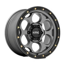 KMC Aluminum Rim KM541 DIRTY HARRY 17X8.5in Satin Gray with Black Lip Finish, KM54178564918