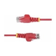 thumbnail image 2 of STARTECH 25FT RED SLIM CAT6 ETHERNET CABLE, SNAGLESS, 100W POE, UTP, LSZH, 28AWG, 2 of 5