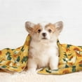thumbnail image 4 of Yiaed Green Leaf Sunflower Print Dog Blankets-Cat Blanket Washable for Couch Protection,Puppy Blanket, Soft Plush Reversible Throw Furniture Protector-Medium, 4 of 8
