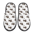 thumbnail image 1 of Balery Dachshund Dog Pantuflas de Casa de Felpa Silenciosas con Diseño Estampado, Zapatillas Cómodas Antideslizantes de Algodón para Interior-Medium, 1 of 8