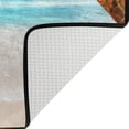 thumbnail image 4 of FREEAM Seychelles Beach Area Rug 3'x5', Sea Palm Tree Polyester Area Rug Mat for Living Dining Dorm Room Bedroom Home Decorative, 4 of 6
