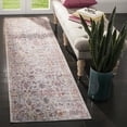 thumbnail image 2 of SAFAVIEH Valencia Dafina Distressed Oriental Polyester Runner Rug, Grey/Red, 2'3" x 8', 2 of 9