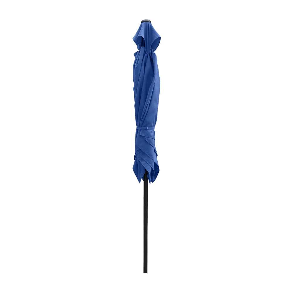 Ultrashades 6.5 ft Square Outdoor Patio Market Umbrella with Push Button Tilt and Crank Handle, Navy