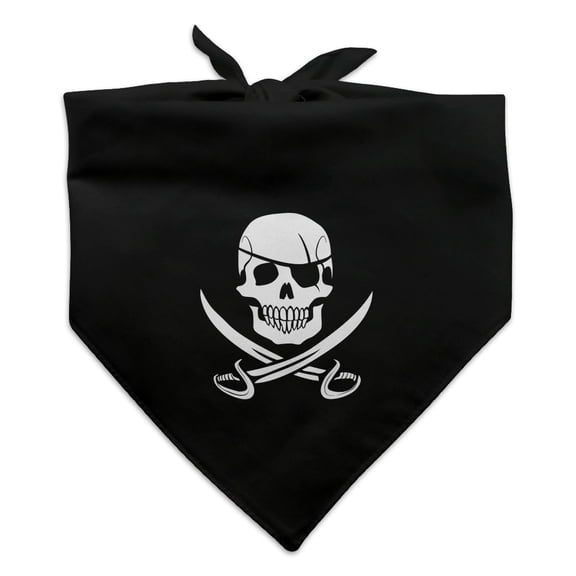 Pirate Skull Crossed Swords Jolly Roger Dog Pet Bandana