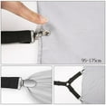 thumbnail image 2 of 2 Pcs Sangles de Fixation de Drap Réglables Bretelles Pince-Drap, 2 of 3