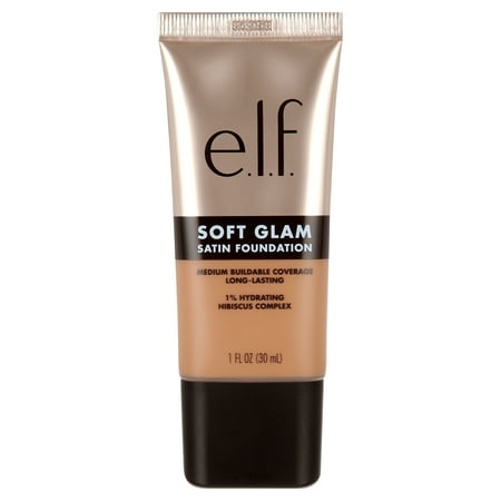e.l.f. Soft Glam Satin Foundation, 45 Tan Warm, 1 fl oz