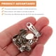 thumbnail image 3 of 100pcs Base de arete de clip de 100 piezas CLIPS ORA NO PIER PIERADO ACCESORIOS, 3 of 4
