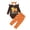 A03-A1 Brown, variant on CAICJ98 Baby Girl Halloween Outfit My First Halloween Romper Pumpkin Bell Bottoms Cute Newborn Infant Fall Winter Clothes, Size 0-3 Months