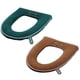 thumbnail image 1 of 2Pcs Bathroom Toilet Seat Covers Winter Warm Toilet Seat Cushion Pad with Zipper, 1 of 3