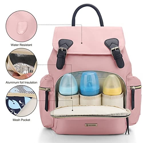 Cochecito Bebe Mochila Para Pañales Hafmall Impermeable Con