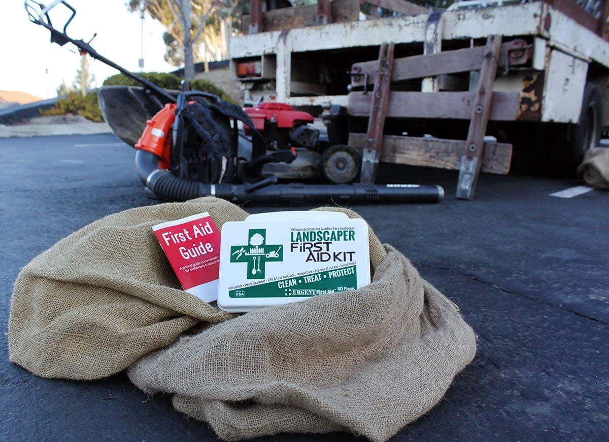 Landscaper & Tree Trimming First Aid Kit, OSHA Compliant, 10 Unit, 103 Piece, Plastic Case with Gasket to keep out moisture and dust - be OSHA Compliant: Special Extra first aid item content, too