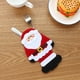 thumbnail image 2 of 6pcs Cortador de Navidad y bolsa de tenedor Papá Noel Muñeco de nieve Elk Cubiertos de cocina Vajilla Titulares Bolsillos Decoraciones de mesa navideñas, 2 of 6
