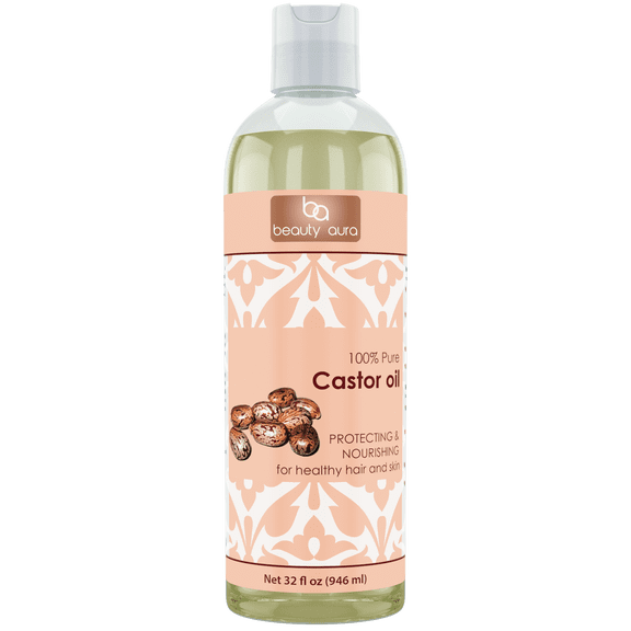 Beauty Aura Pure Castor Oil (32 Fl Oz)
